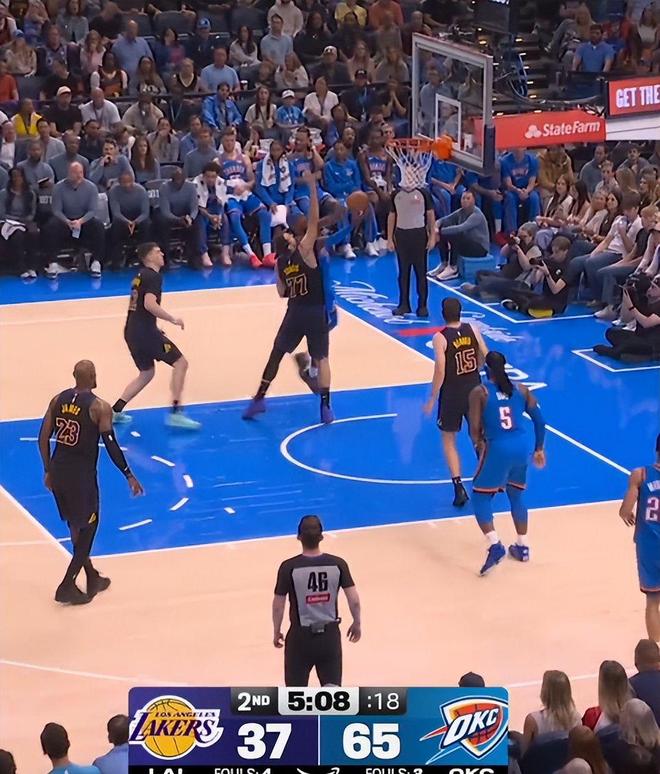 湖人惨败雷霆43分核心伤退季后赛格局动荡